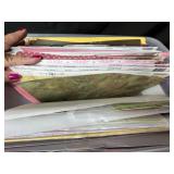 Large Collection of Assorted Scrapbook Paper and Cardstock in Storage Bin Large Collection of Assorted Scrapbook Paper and Cardstock in Storage Bin