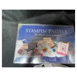 Stamp Pad and Pastel Chalk Art Lot with Storage Bin Stamp Pad and Pastel Chalk Art Lot with Storage Bin