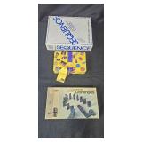 Collection of Vintage Board Games, Card Games, Dominoes, and Cribbage Sets Collection of Vintage Board Games, Card Games, Dominoes, and Cribbage Sets
