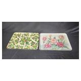Serving Tray and Plate Collection with Holiday and Floral Designs Serving Tray and Plate Collection with Holiday and Floral Designs