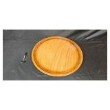 Assorted VTG Decorative Plate and Tray Collection Including Wood, Metal, Ceramic, and Woven Pieces Assorted VTG Decorative Plate and Tray Collection Including Wood, Metal, Ceramic, and Woven Pieces