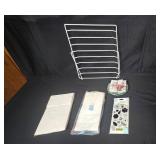Crafting Supplies Lot with File Rack, Magnifying Sheet, Announcements, and Accessories Crafting Supplies Lot with File Rack, Magnifying Sheet, Announcements, and Accessories