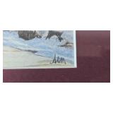 Collection of Framed Artwork, Sheet Protectors, Paper Bags, and Decorative Paper Collection of Framed Artwork, Sheet Protectors, Paper Bags, and Decorative Paper