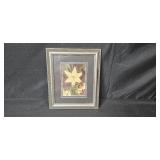 Lot of 3 Framed Floral Art Prints and Vintage Hand Mirrors Lot of 3 Framed Floral Art Prints and Vintage Hand Mirrors