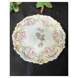 Floral Porcelain Plate Lot with Lena Liu Iris Garden, Napolean Italy Rose, and Germany Marked Plate Floral Porcelain Plate Lot with Lena Liu Iris Garden, Napolean Italy Rose, and Germany Marked Plate