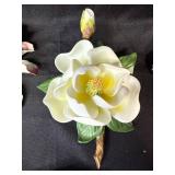 Floral Porcelain Plate Lot with Lena Liu Iris Garden, Napolean Italy Rose, and Germany Marked Plate Floral Porcelain Plate Lot with Lena Liu Iris Garden, Napolean Italy Rose, and Germany Marked Plate