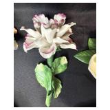 Floral Porcelain Plate Lot with Lena Liu Iris Garden, Napolean Italy Rose, and Germany Marked Plate Floral Porcelain Plate Lot with Lena Liu Iris Garden, Napolean Italy Rose, and Germany Marked Plate