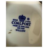 Coalport Bone China Willow Pattern Miniature Jug and Cups Set Coalport Bone China Willow Pattern Miniature Jug and Cups Set