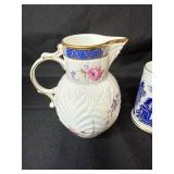 Coalport Bone China Willow Pattern Miniature Jug and Cups Set Coalport Bone China Willow Pattern Miniature Jug and Cups Set