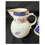 Coalport Bone China Willow Pattern Miniature Jug and Cups Set Coalport Bone China Willow Pattern Miniature Jug and Cups Set