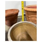 Collection of Large Outdoor Clay and Ceramic Flower Pots Collection of Large Outdoor Clay and Ceramic Flower Pots