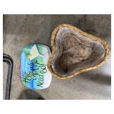 Assorted Home Decor and Storage Items with Framed Art and Baskets Assorted Home Decor and Storage Items with Framed Art and Baskets