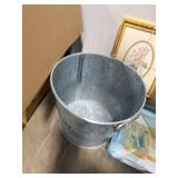 Assorted Home Decor and Storage Items with Framed Art and Baskets Assorted Home Decor and Storage Items with Framed Art and Baskets