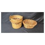 Collection of Assorted Wicker and Woven Baskets Collection of Assorted Wicker and Woven Baskets