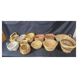 Collection of Woven Baskets Assorted Styles and Sizes Collection of Woven Baskets Assorted Styles and Sizes