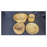 Collection of Woven Baskets Assorted Styles and Sizes Collection of Woven Baskets Assorted Styles and Sizes