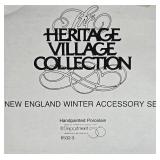 Dept 56 Heritage Village Collection New England Village Porcelain Set of 3 Buildings and Accessories Dept 56 Heritage Village Collection New England Village Porcelain Set of 3 Buildings and Accessories