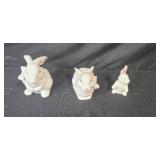 Vintage Easter Bunny Decor Collection Ceramic and Resin Figures with Boxed Eggs Vintage Easter Bunny Decor Collection Ceramic and Resin Figures with Boxed Eggs