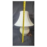 Ceramic Table Lamp with White Fabric Shade Ceramic Table Lamp with White Fabric Shade