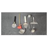Vintage Kitchen Utensils Collection with Knives, Rolling Pin, and Fondue Forks Vintage Kitchen Utensils Collection with Knives, Rolling Pin, and Fondue Forks