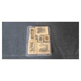 Large Rubber Stamp and Craft Ribbon Lot with Adhesive and Accessories Large Rubber Stamp and Craft Ribbon Lot with Adhesive and Accessories