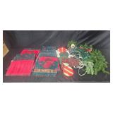Holiday Kitchen Set with Fieldcrest Towels, Potholders, Ornaments, and Christmas Garland Holiday Kitchen Set with Fieldcrest Towels, Potholders, Ornaments, and Christmas Garland