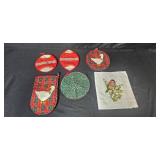 Holiday Kitchen Set with Fieldcrest Towels, Potholders, Ornaments, and Christmas Garland Holiday Kitchen Set with Fieldcrest Towels, Potholders, Ornaments, and Christmas Garland