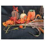 Thanksgiving Fall Decor Collection with Pilgrim Figures, Pumpkins, and Floral Arrangements Thanksgiving Fall Decor Collection with Pilgrim Figures, Pumpkins, and Floral Arrangements
