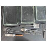 Glass Baking Dishes and Kitchen Utensil Set Glass Baking Dishes and Kitchen Utensil Set