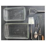 Glass Baking Dishes and Kitchen Utensil Set Glass Baking Dishes and Kitchen Utensil Set