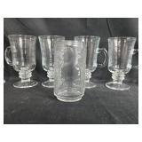 Set of Mixed Glass Mugs and Tumblers Set of Mixed Glass Mugs and Tumblers