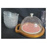 VTG Assorted Decorative Trays and Glassware Collection VTG Assorted Decorative Trays and Glassware Collection