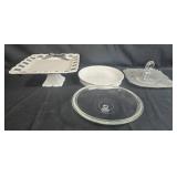 VTG Assorted Serving Dishes and Cake Stand Set VTG Assorted Serving Dishes and Cake Stand Set