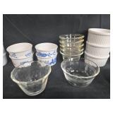 VTG Assorted Ramekins and Glass Cookie Jar Collection VTG Assorted Ramekins and Glass Cookie Jar Collection
