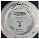 1995 Bing & Grondahl Christmas in America Plates and Medtronic Holiday Plate Set 1995 Bing & Grondahl Christmas in America Plates and Medtronic Holiday Plate Set