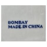 Bombay Blue and White Porcelain Mug and Plate Set, Mugs and Plates Bombay Blue and White Porcelain Mug and Plate Set, Mugs and Plates