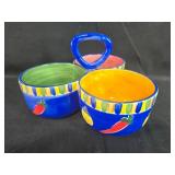 Collection of Colorful Ceramic Decor and Serveware Including Gibson and Harvest Collection of Colorful Ceramic Decor and Serveware Including Gibson and Harvest