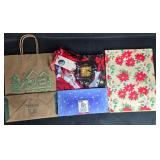 Lot of Assorted Holiday and Gift Bags with Festive Designs
