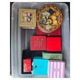 Collection of Decorative Tin and Cardboard Gift Boxes