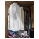 Mixed Lot of Sewing Supplies and Craft Tools with Storage Bins