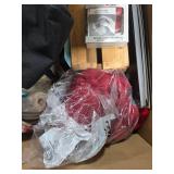 Mixed Lot of Sewing Supplies and Craft Tools with Storage Bins