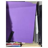 Large Collection of Colored Craft Cardstock and Paper Sheets