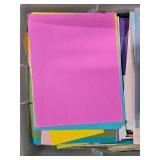 Large Collection of Colored Craft Cardstock and Paper Sheets