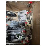 Box of Mixed Wire Hangers with Clips and Assorted Accessories