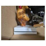 Box Lot of Assorted Home Decor and Collectibles Inc Pair of Mikasa Ruby Crystal Candle Holders & "The White House" Holiday Ornament