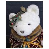 1994 Santabear 10th Year Second Edition and 1997 Santamouse Plush Set with Box