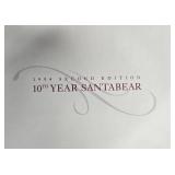 1994 Santabear 10th Year Second Edition and 1997 Santamouse Plush Set with Box