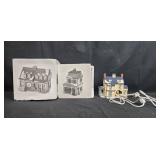 Dept 56 Heritage Village Collection New England Series Porcelain Houses with Lights