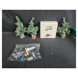 Dept 56 New England Village Collection with Train Set, Trees, and Accessories