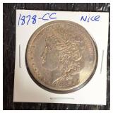 1878- CC Morgan Silver Dollar Nice ! Rare